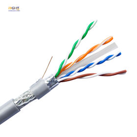 Factory Direct Cat6 SFTP Ethernet Cable CCA/BC/OFC Indoor Double Shield LAN Cable for Installation