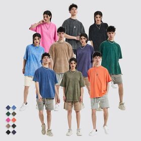 Herren T-Shirts Oversized 100% Baumwolle Hersteller Streetwear Blank T-Shirts Säurewäsche Custom Logo Vintage T-Shirts