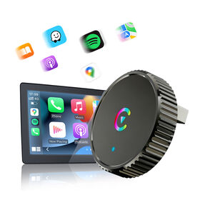 Pabrik OEM/ODM Adaptor Mini CarPlay Portabel Kabel ke Nirkabel CarPlay Android Auto Plug and Play dengan Dongle