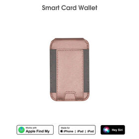 تجد Apple Premium محفظة بطاقتي المغناطيسية المعتمدة إطار معدني حامل بطاقات شريط مطاطي يدعم الشحن اللاسلكي لـ iPhone...