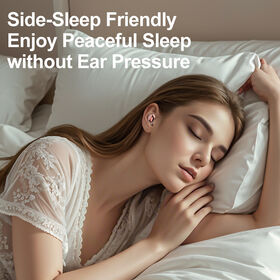 Earbud True Wireless Stereo Material ABS Premium - Headphone Semi-In-Ear Bluetooth dengan Mikrofon Peredam Bising, Pemutaran 4 Jam...