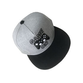 New arrival Durable Sports cap polyester heavy twill with rubber printing and PVC pad 5 panels Fashion hat