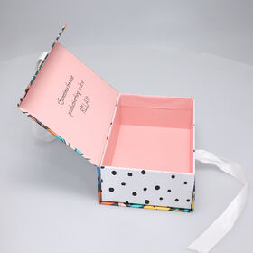 Wholesale Custom Luxury Magnetic Gift Box with Ribbon Closure for Packaging Wedding Jewelry Cosmetics and Premium Gift