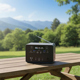 Rechargeable mini outdoor backup fm solar generator battery pack 100w camping portable lifepo4 power banks power station