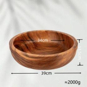 Natural solid wood basin, can be used as a vegetable washing basin,kitchen wooden basin.kitchen prep basin.ODM