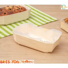 Food Grade FSC Wooden Sushi Boat Plates Biodegradable Eco Serving Trays Custom Pack Support