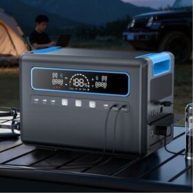 Stasiun daya portabel baterai lifepo4 2400w, generator surya darurat seluler cadangan rumah berkapasitas tinggi untuk berkemah