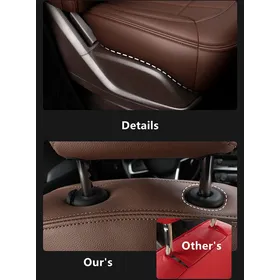 Mercedes GLC SUV Custom Fit 360 Full couvert de luxe en cuir housses de siège de voiture pour 7 places toutes saisons 1 an de garantie
