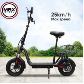 Scooter électrique avec siège pour adultes et adolescents | Moteur 350W, batterie au lithium 36V 7.5Ah | E-Scooter réglable en hauteur EB5