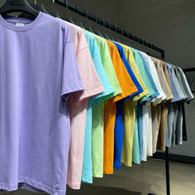 Sommer 230gsm Schweres T-Shirt, Individuell, Blanko, Drop Shoulder, Kurzarm, Oversized T-Shirt, Unisex