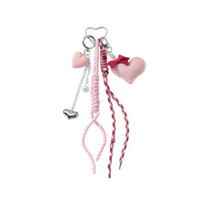 Reloj de Bolsillo con Correa de Cuero y Cadena de Cuerda para Parejas - Llavero
