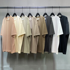 304G New Design Luxury Quality Cotton Loose Fit Little Drop Shoulder Brand Blank Oversized Men t Shirt