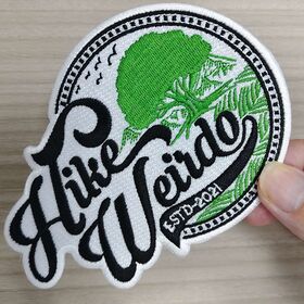 Patch Bordir Premium Kualitas Unggul, Tepi Potong Panas atau Pinggiran Tahan Lama, OEKO-TEX, Detail Kecil, Souvenir Luar Biasa untuk Pendaki & Penggemar "Weirdo" - Dijual di dot com