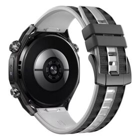 Zweifarbige Silikonarmband mit Schnellverschluss-Taste 22mm