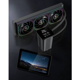 SOEYI L070 Pendingin AIO ARGB Layar Ganda dengan Tampilan LCD yang Dapat Disesuaikan untuk PC Gaming - Dukungan OEM