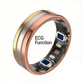 Nordic chip ECG EDA Health Smart Ring-Waterproof Heart Rate Blood Oxygen Monitor Remote Control Fitness Tracker Android Compatibl