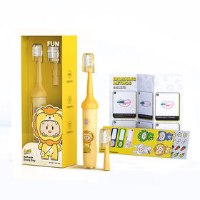 IPX7 impermeable de dibujos animados recargable niños cepillo de dientes eléctrico