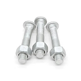 Custom Grade 8.8 Dacromet Geomet Railway Rail Fishtail Bolt for Joint Bar Bolts Automobiles Magni Black Coated nuts