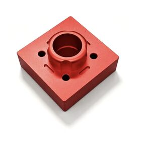 Custom CNC Milling Fixture Block, Multi-Color Anodized Square Positioning Base, Precision Automation Equipment Mounting Parts