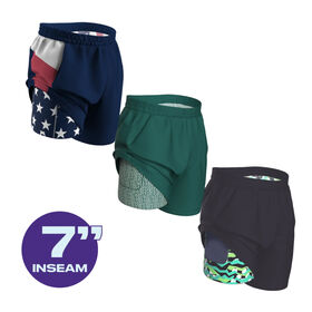 Lightweight Double Layer Multi Panel Shorts Casual Gym Wear Men's Summer Sport Polyester Short Streetwear Basketball Shorts