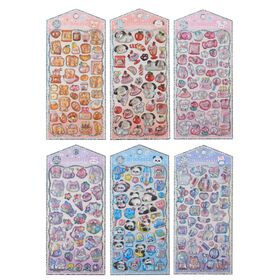 Custom Epoxy Resin Stickers 3D Relief Cartoon Design Vinyl Material Waterproof Eco-friendly for DIY Crafting Journal Decoration