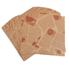 Papier Emballage Cire Imperméable à la Graisse avec Logo Personnalisé pour Aliments, Papier pour Chocolat et Pizza