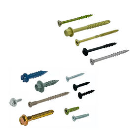 Sekrup Kayu Eksterior Berlapis Epoksi Perunggu OEM, Tahan Karat, Penggerak Torx, Sekrup Deck Heavy Duty untuk Bangunan Luar Ruangan