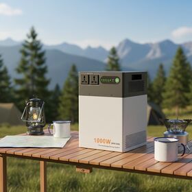 Generador de Batería Solar Portátil Inteligente MPPT Off-Grid de 1000W con Modo UPS, Ideal para Camping al Aire Libre, con Tecnología Lifepo4