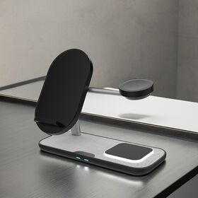 Wholesale custom multifunction desktop organizer portable fast charging 15w 3 in 1 magnetic wireless phone charger stand
