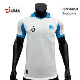New Design Marseille home player edition men's children's football jersey Marseille football jersey
