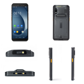 TC60 Mobile Data Terminal PDA Tangguh Android 14 Pengumpul Data Pemindai Kode Batang IP67 Google GMS 4GB+64GB