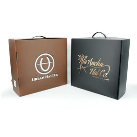 Hochwertige Versandtasche aus Kraft-Wellpappe, kundenspezifische Größe und Logo, für Hüte