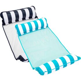 Thick Non-Stick PVC Pool Float Hammock 4 in 1 Multi-Purpose Inflatable Water Lounge for Adults Swimming Pool