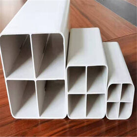 Tube Carré en PVC Haute Qualité, Grille en PVC, Tube PVC