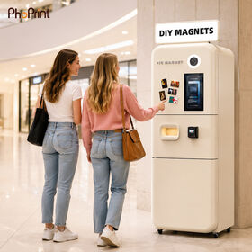 New Trend Korean Style Selfies Photo Booth Machine DIY AI Fridge Magnet Photo Printing Machine for Wedding Venues