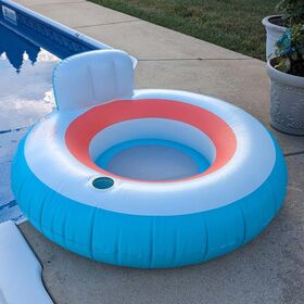 Anillo Flotador Inflable Redondo para Adultos y Niños - Silla Flotadora Inflable para Exteriores