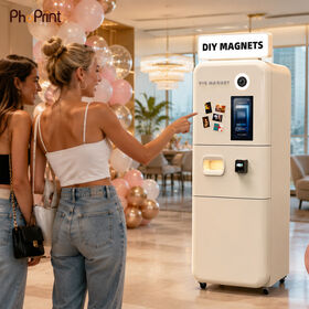 AI Fridge Magnet Photo Printing Machine 15.6 Touch Screen Photo Booth Printer Machine for Shopping Center Party and Events