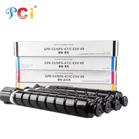 PCI Factory Supply NPG-67 GPR-53 C-EXV49 Compatible Color Toner Cartridges for Canon ImageRUNNER Advance C3320 C3325 C3330