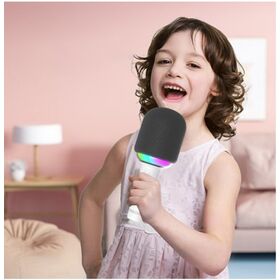 2-in-1 MIC & speaker Bluetooth Microphone with colorful lights manufacture provide OEM ODM services