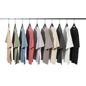 Heavyweight 250g Vintage T Shirt Wash Used Short Sleeve T-shirt Men's Loose Cotton Men's Fashion Brand T-shirt