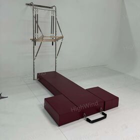 Menara Kebugaran Pilates Trapeze Stainless Steel 8 Pegas Pemasangan Dinding