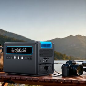 Mobile home emergency ups pure sine wave outdoor camping solar energy generator lifepo4 battery 2400w portable power station
