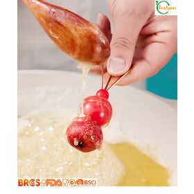 Eco Biodegradable FSC Certified Bamboo Heart Cocktail Picks Durable Food Safe Skewers for Wedding Party Use