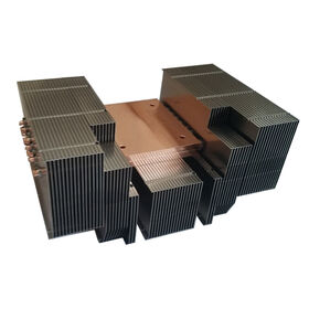 350W Thermal Dissipation Assembly Featuring Five Direct Contact Heatpipes For LED Lighting Equipment