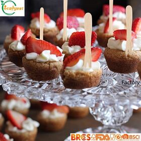 Natural Wooden Fruit Forks FSC Certified Eco-Friendly Disposable for Casual Parties BSCI Approved Chian Factory
