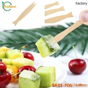 Natural Birch De Frutas De Madeira Garfos FSC Certificado Eco-Friendly Descartável para Partes Casuais BSCI Aprovado China Fábrica