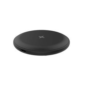 Custom logo round usb c wireless charging desktop mobile phone universal portable 15w fast wireless charger pad for smartphone