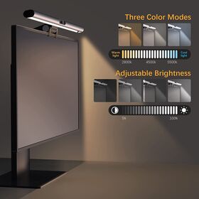 Lampu Gantung Monitor Komputer LED USB Powered, Sensor Sentuh, Peredupan untuk Gaming & E-Reading, dengan Kamera 1080P