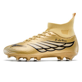 Breathable High Top Soccer Shoes TPU Stud Football Cleats Adult Youth Sports Boots Firm Ground Size