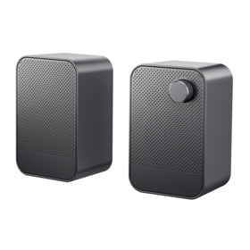 Minimalist USB Powered Desktop Speakers with Stereo Sound for PC & Laptop